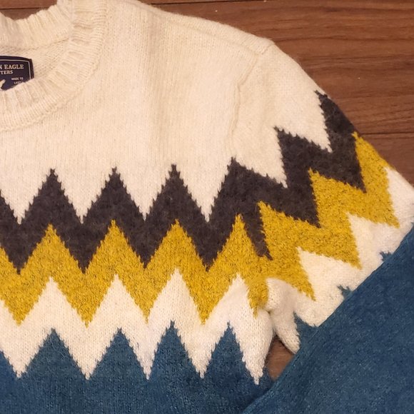 American Eagle Wool Patterned Sweater - Picture 2 of 3
